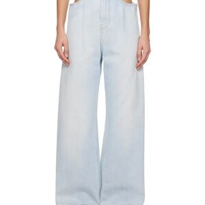 Maison Martin Margiela Light Wash Wide Leg Jeans
